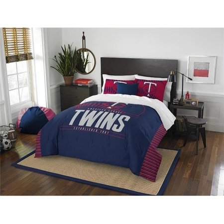 THE NORTH WEST COMPANY The Northwest 1MLB849000017RET MLB 849 Twins Grand Slam Comforter Set; Full & Queen 1MLB849000017EDC